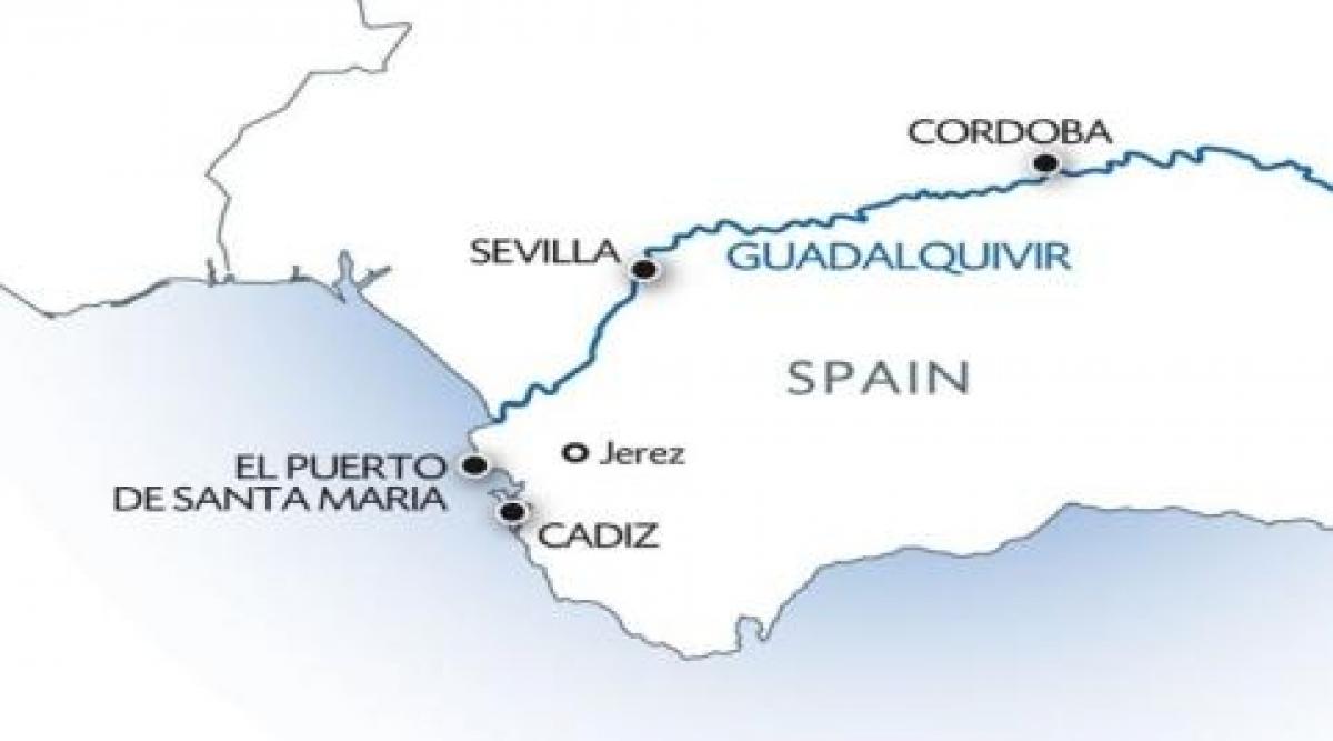 guadalquivir zemljevid