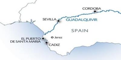 Guadalquivir zemljevid